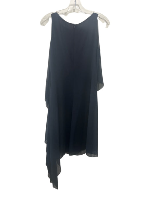 Morgane Le Fay Size Small Navy Blue Silk Sleeveless Layered Below Knee Dress Navy Blue / Small