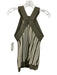 Nation Size S Sage Green & White Pima Cotton Knit Striped Halter Top Skirt Set Sage Green & White / S
