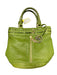 Michael Michael Kors Apple Green Leather Top Handle Zip Close Buckle Detail Bag Apple Green / S