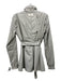 Adidas X Stella McCartney Size M Light Gray Nylon Silver Hardware Jacket Light Gray / M