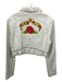 Wilson's Leather Size L White, Silver & Red Leather Weathered Studded Jacket White, Silver & Red / L