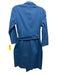 Lafayette 148 Size 4 Blue Cotton & Polyamide Wrap Tie Detail 3/4 Sleeve Dress Blue / 4