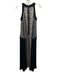 Philosophy di Alberta Ferretti Size 4 Black & Beige Sleeveless Back Zip Dress Black & Beige / 4
