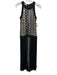 Philosophy di Alberta Ferretti Size 4 Black & Beige Sleeveless Back Zip Dress Black & Beige / 4