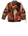 Desigual Size 42 Red, Black & Multi Polyester Jacquard Asymmetric Zip Jacket Red, Black & Multi / 42