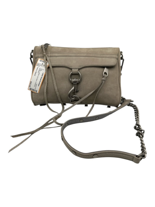 Rebecca Minkoff Taupe Leather Zip Close Crossbody Bag Taupe