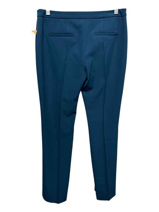 Milly Size 0 Forest Green Polyester Blend Mid Rise Pintuck Straight Leg Pants Forest Green / 0