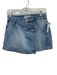 We The Free Size 24 Medium light wash Cotton Denim Bib Front Mini Skirt Medium light wash / 24