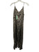 Loyd / Ford Size 2 Beige, Brown & Black Silk Blend Spaghetti Strap V Neck Dress Beige, Brown & Black / 2