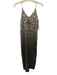 Loyd / Ford Size 4 Beige, Gray & Brown Silk Blend Spaghetti Strap V Neck Dress Beige, Gray & Brown / 4