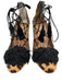 Aquazzura Shoe Size 36 Brown & Black Leather Upper Pony Hair Leopard Print Pumps Brown & Black / 36