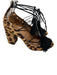 Aquazzura Shoe Size 36 Brown & Black Leather Upper Pony Hair Leopard Print Pumps Brown & Black / 36