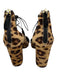 Aquazzura Shoe Size 36 Brown & Black Leather Upper Pony Hair Leopard Print Pumps Brown & Black / 36