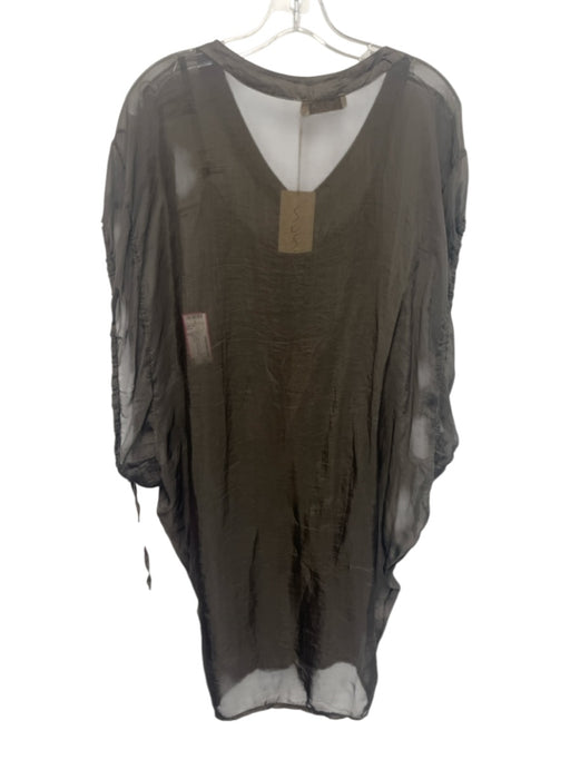 Sofia Size M Dark Green Silk Button Front Sleeveless Slip Inc Knee length Dress Dark Green / M