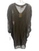 Sofia Size M Dark Green Silk Button Front Sleeveless Slip Inc Knee length Dress Dark Green / M