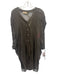 Sofia Size M Dark Green Silk Button Front Sleeveless Slip Inc Knee length Dress Dark Green / M