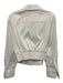 Alice + Olivia Size 12 White Cotton Blend Button Front Long Sleeve corset Top White / 12