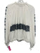 3.1 Phillip Lim Size M White & Black Rayon Zip Front Mock Neck Jacket White & Black / M
