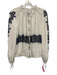 3.1 Phillip Lim Size M White & Black Rayon Zip Front Mock Neck Jacket White & Black / M