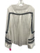 Self Portrait Size 10 White Viscose Lace Detail 1/2 Button Satin Collared Top White / 10
