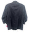 Cinq a Sept Size Est M Navy Cotton Blend Lapels One Button Long Sleeve Blazer Navy / Est M