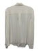 Alice + Olivia Size L White Viscose Bedazzled Bow Detail Button Front Top White / L