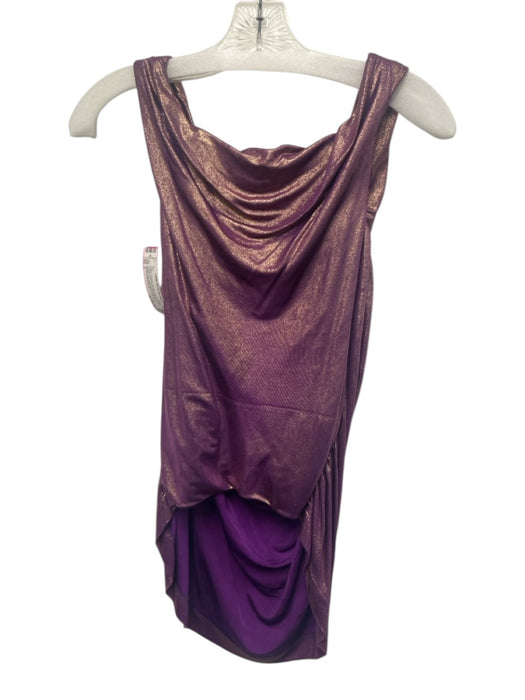 Vivienne Westwood Size L Purple Viscose Metallic Off Shoulder Draped Top Purple / L