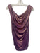Vivienne Westwood Size L Purple Viscose Metallic Off Shoulder Draped Top Purple / L