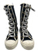 Christian Dior Shoe Size 39 Navy Canvas High Top lace up Rubber Outsole Shoes Navy / 39