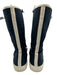 Christian Dior Shoe Size 39 Navy Canvas High Top lace up Rubber Outsole Shoes Navy / 39