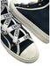 Christian Dior Shoe Size 39 Navy Canvas High Top lace up Rubber Outsole Shoes Navy / 39