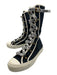Christian Dior Shoe Size 39 Navy Canvas High Top lace up Rubber Outsole Shoes Navy / 39
