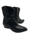 Rag & Bone Shoe Size 38.5 Black Calfskin Leather Lizard Embossed Wedge Boots Black / 38.5