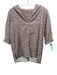 Ann Mashburn Size XS Pink, Black, Orange Cotton Blend Short Sleeve Boucle Top Pink, Black, Orange / XS