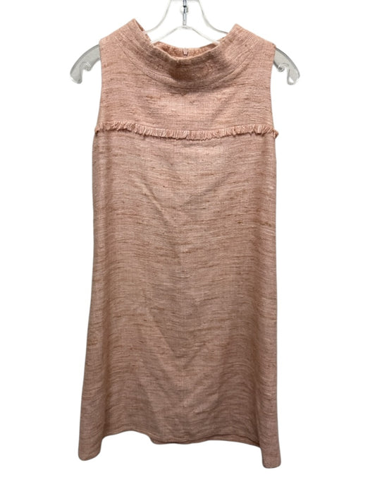 Sara Campbell Size XS Blush Beige Fringe Detail Boucle Sleeveless Dress Blush Beige / XS