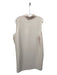 Theory Size XL Beige Polyester Sleeveless Turtle Neck Ribbed Detail Dress Beige / XL