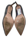 Prada Shoe Size 41 Gray Suede Pointed Toe Stiletto Logo Closed Heel Pumps Gray / 41