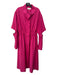 Julia Allert Size XL Pink Polyester Blend Collared Button Up Long Sleeve Dress Pink / XL