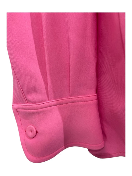 Stella McCartney Size 38/2 Pink Viscose Blend Collar Button Long Sleeve Top Pink / 38/2