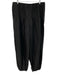 Vince Size 14 Black Cotton Side Zip Pintuck Jogger Ankle Pants Black / 14