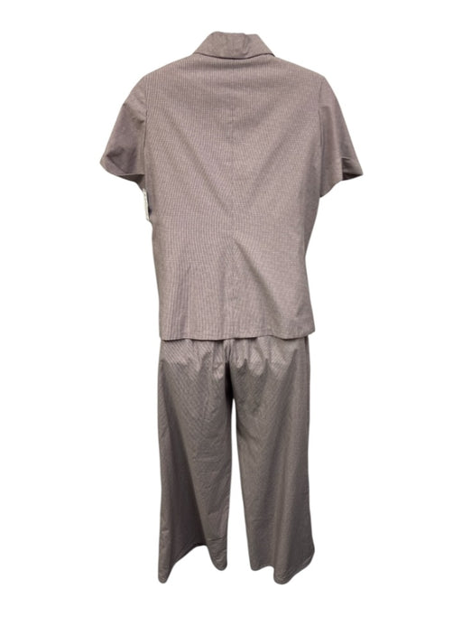 Chanel Size 46 Light Purple & Black Cotton High Rise Striped Pant Set Light Purple & Black / 46