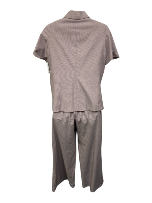 Chanel Size 46 Light Purple & Black Cotton High Rise Striped Pant Set Light Purple & Black / 46