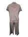 Chanel Size 46 Light Purple & Black Cotton High Rise Striped Pant Set Light Purple & Black / 46