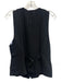 Ramy Brook Size 16 Black Polyester Trouser Buttons Metallic Thread Pants Set Black / 16