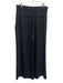 Ramy Brook Size 16 Black Polyester Trouser Buttons Metallic Thread Pants Set Black / 16