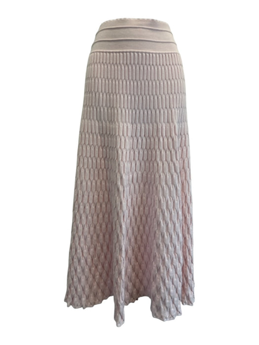 Molli Size M/L Pink Cotton Elastic Waist Cap Sleeve Textured Skirt Set Pink / M/L