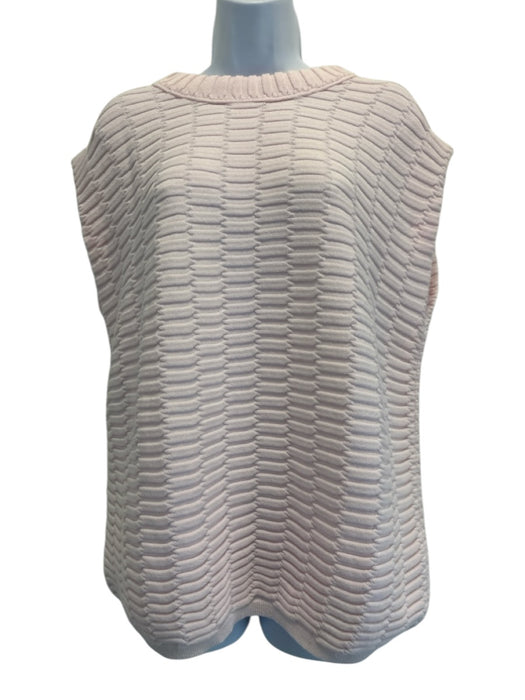 Molli Size M/L Pink Cotton Elastic Waist Cap Sleeve Textured Skirt Set Pink / M/L