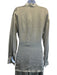 iKKim'O Size M/L Gray Silk Elastic Waist Wide Leg Frayed Pants Gray / M/L