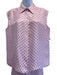Chanel Size 46 Pink & Black Silk Polka Dots Elastic Waist Vest Pants Set Pink & Black / 46