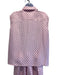 Chanel Size 46 Pink & Black Silk Polka Dots Elastic Waist Vest Pants Set Pink & Black / 46